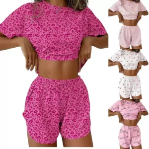 Women's Two Piece Homewear Set 2026 New Arrival Spring Summer Fashion Casual Loungewear Tracksuit
